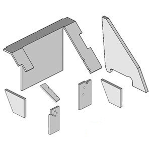 A-K62088 CAB FOAM KIT IH BLACK    