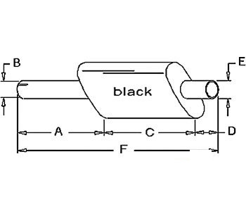 A-K928704 OVAL MUFFLER             