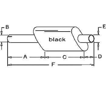 A-K928712 OVAL MUFFLER             