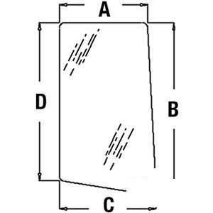 A-L113305 GLASS RH WINDOW          