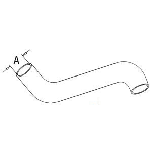 John Deere TRACTOR RADIATOR-HOSE-TOP 