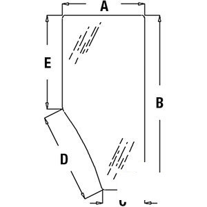 A-L169102 LH DOOR GLASS            