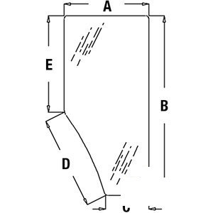 John Deere TRACTOR LH-DOOR-GLASS 