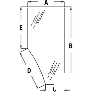 John Deere TRACTOR RH-DOOR-GLASS 