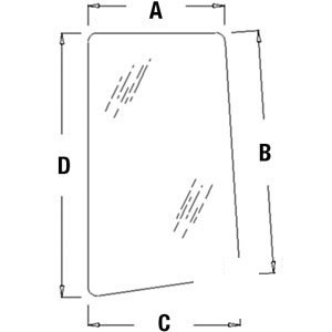 A-L78537 GLASS LH WINDOW          