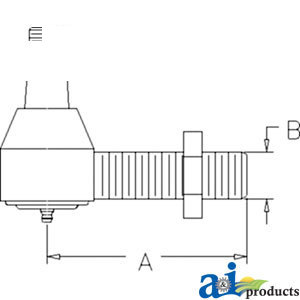 John Deere EXCAVATOR TIE-ROD-THREADED-LH 