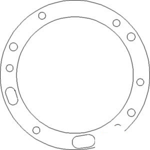 John Deere TRACTOR GASKET-TRANS-OIL-PUMP 