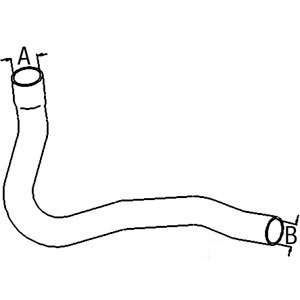 A-R130571 UPPER RADIATOR HOSE      