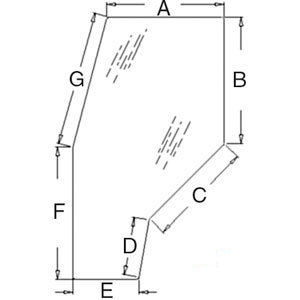 A-R141527 GLASS (LH/RH) DOOR       