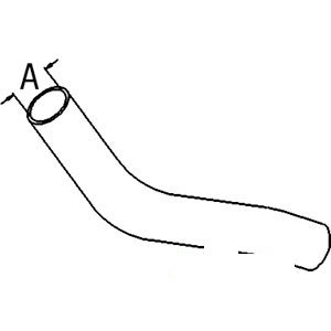 A-R164844 UPPER RADIATOR HOSE      