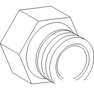 John Deere EXCAVATOR FITTING-RETAINER 