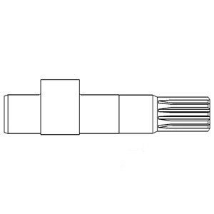 John Deere TRACTOR HYDRAULIC-PUMP-SHAFT 
