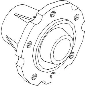 A-R47076 HUB 6 BOLT               