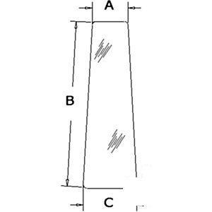 A-R52880 GLASS DOOR FRONT WINDOW  
