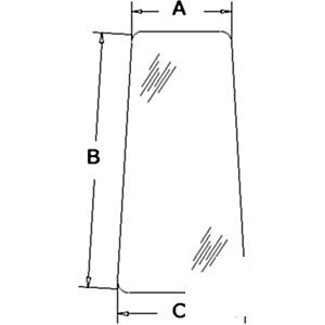 A-R52882 GLASS DOOR REAR WINDOW   