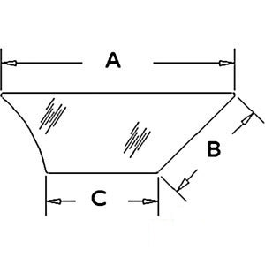 A-R52883 GLASS DOOR LOWER WINDOW  