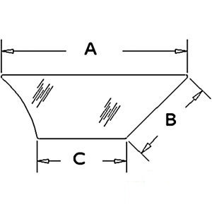A-R52884 GLASS DOOR LOWER WINDOW  