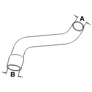 A-R53550 RADIATOR HOSE BOTTOM     