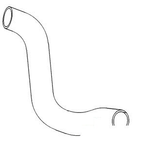 John Deere TRACTOR RADIATOR-HOSE-BOTTOM 