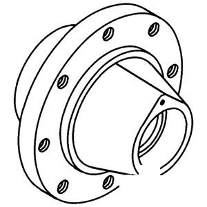 A-R63556 HUB FRONT WHEEL          