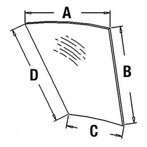 A-R93149 GLASSCAB DOOR WINDOW-BOT 