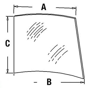 A-L58953 GLASSUPPER RH WINDSHIELD 