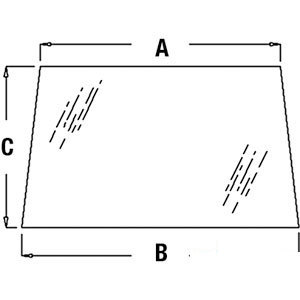 John Deere TRACTOR GLASS-WINDSHIELD 