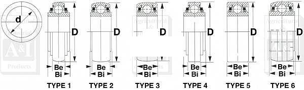 A-W208PPB2-I DISC BRG.; RD BORE PL    