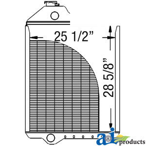 John Deere TRACTOR RADIATOR 