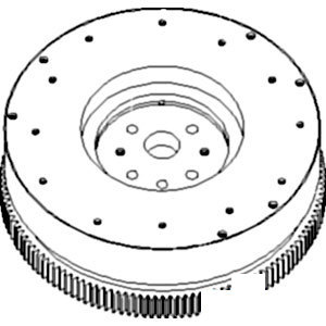 John Deere DOZER FLYWHEEL-W-RING-GEAR 