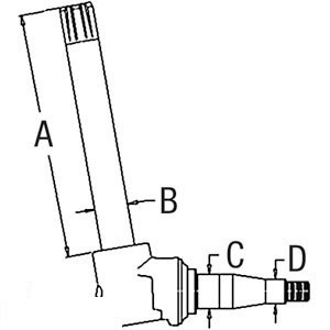 A-RE57642 SPINDLE (LH/RH)          