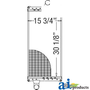 John Deere TRACTOR RADIATOR 