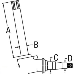 John Deere TRACTOR SPINDLE-RH-LH- 