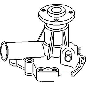 A-SBA145017780 WATER PUMP W/ GASKET     