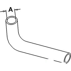 A-SBA310160380 UPPER RADIATOR HOSE      