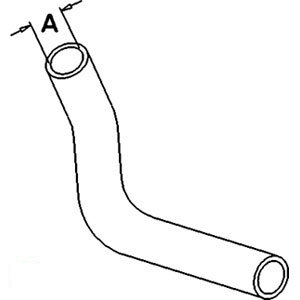 A-SBA310160750 UPPER RADIATOR HOSE      