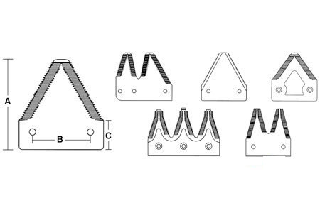 A-621-022 BLK TOP SERRATED SECT.   