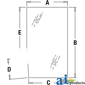 A-T113463 GLASS LH DOOR WINDOW     