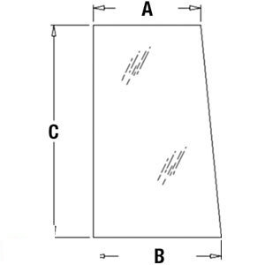 A-T113465 GLASS LH/RH SIDE WINDOW  