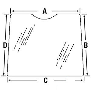 A-T133333 GLASSRH UPPER DOOR WINDO 