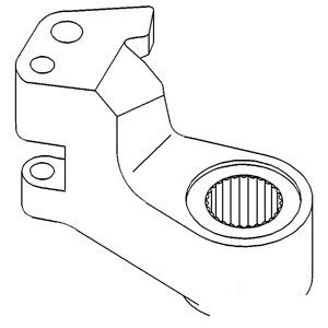 A-T77483 STEERING ARM LH          