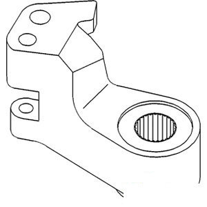 A-T77737 STEERING ARM LH          