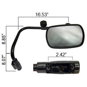 A-VLD1033 MIRROR ASSYRH EXTENDABLE 
