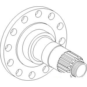 A-AL33349 HUB CARRIER SHAFT