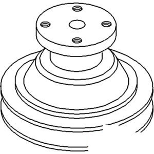 A-E2NN8610AB PULLEY WATER PUMP        
