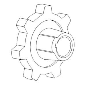 A-H164796 SPROCKET CLEAN GRAIN     