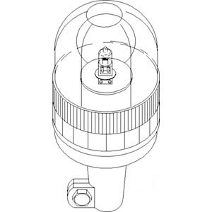 A-82018390 ROTATING BEACON AMBER    